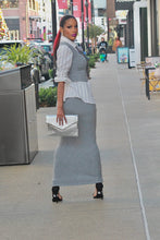 Load image into Gallery viewer, Keep It Knit Maxi Skirt Set- Heather Gray