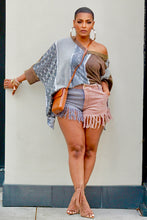 Load image into Gallery viewer, Two Faced Denim Shorts- Vintage Mocha