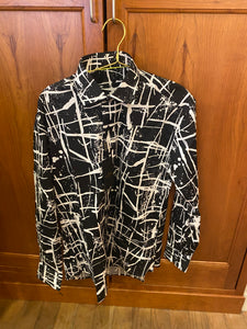 Painted Collared Button Down Shirt- Gentleman
