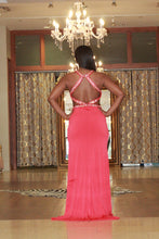 Load image into Gallery viewer, Queen Of Hearts Coral Prom Dress