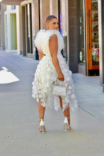 Load image into Gallery viewer, Pretty Petals Tulle Skirt-- White