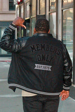 Load image into Gallery viewer, Black Members Only Varsity Jacket- Men Gentleman