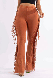 What The Fringe Mineral Washed Bottoms - Multiple Colors