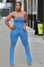 Load image into Gallery viewer, Break The Bond Jumpsuit-  Medium Wash