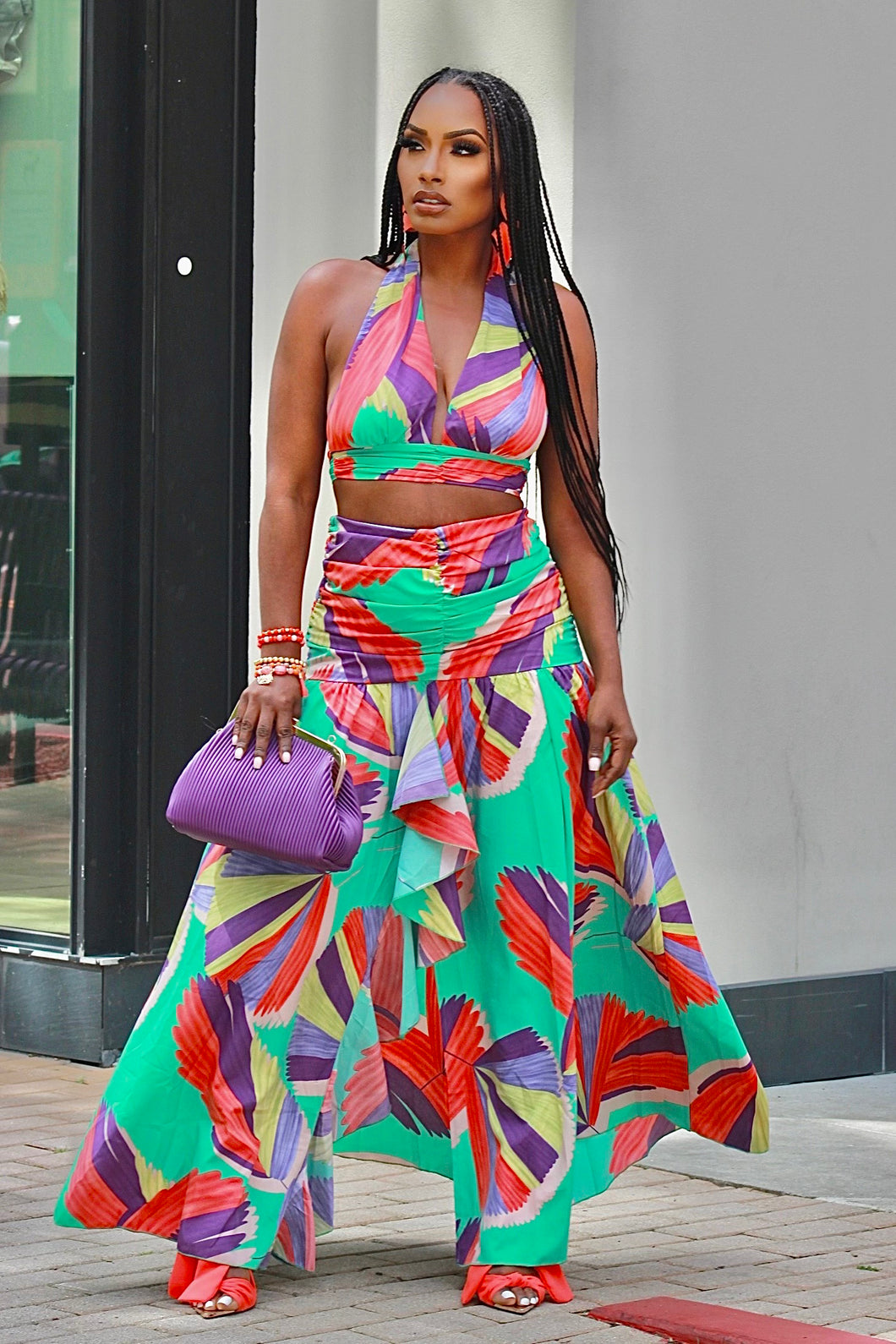 Tropical Girl Skirt Set