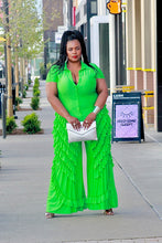 Load image into Gallery viewer, Got Me Twisted Ruffle Jumpsuit- Curvy Brat