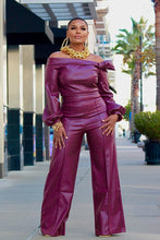Load image into Gallery viewer, Unapologetically Spoiled Royalty Leather Wide Leg Pantz- Specialty Item