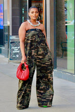 Load image into Gallery viewer, Buckle Up Camo Jumpsuit