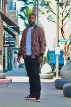 Load image into Gallery viewer, Leopard Varsity Mens Jacket