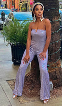 Load image into Gallery viewer, Sparkle Queen Sequins Jumpsuit- Lavender