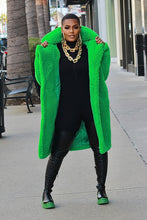 Load image into Gallery viewer, Call Me Cozy Kelly Green Overcoat