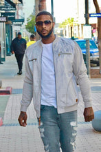 Load image into Gallery viewer, It’s the Bomb Mens Bomber Jacket - Grey