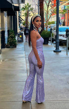 Load image into Gallery viewer, Sparkle Queen Sequins Jumpsuit- Lavender