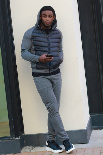 Mens Puffer Jogger Set