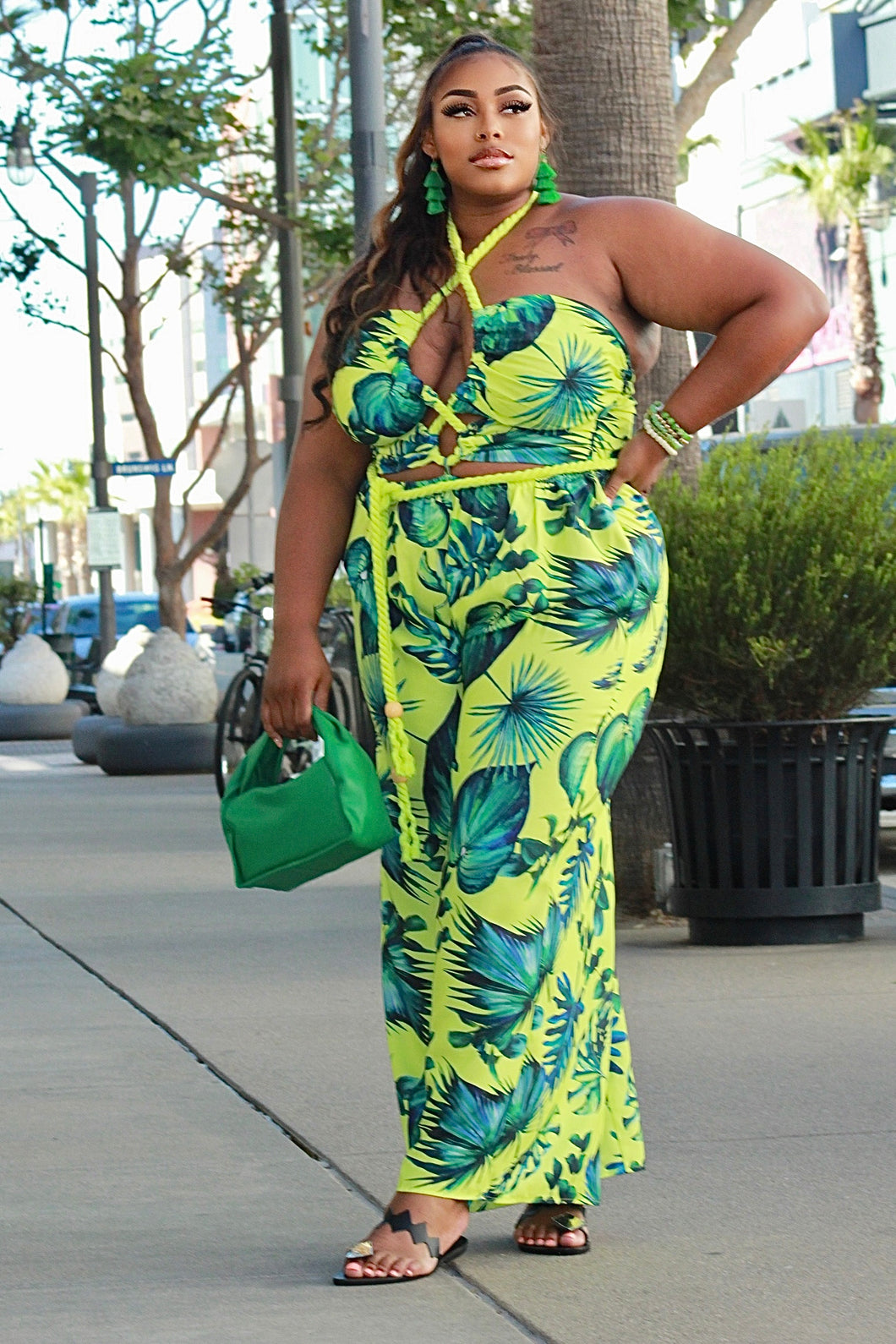 Girl In The Wild Jumpsuit- Curvy Brat